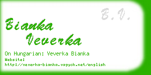 bianka veverka business card